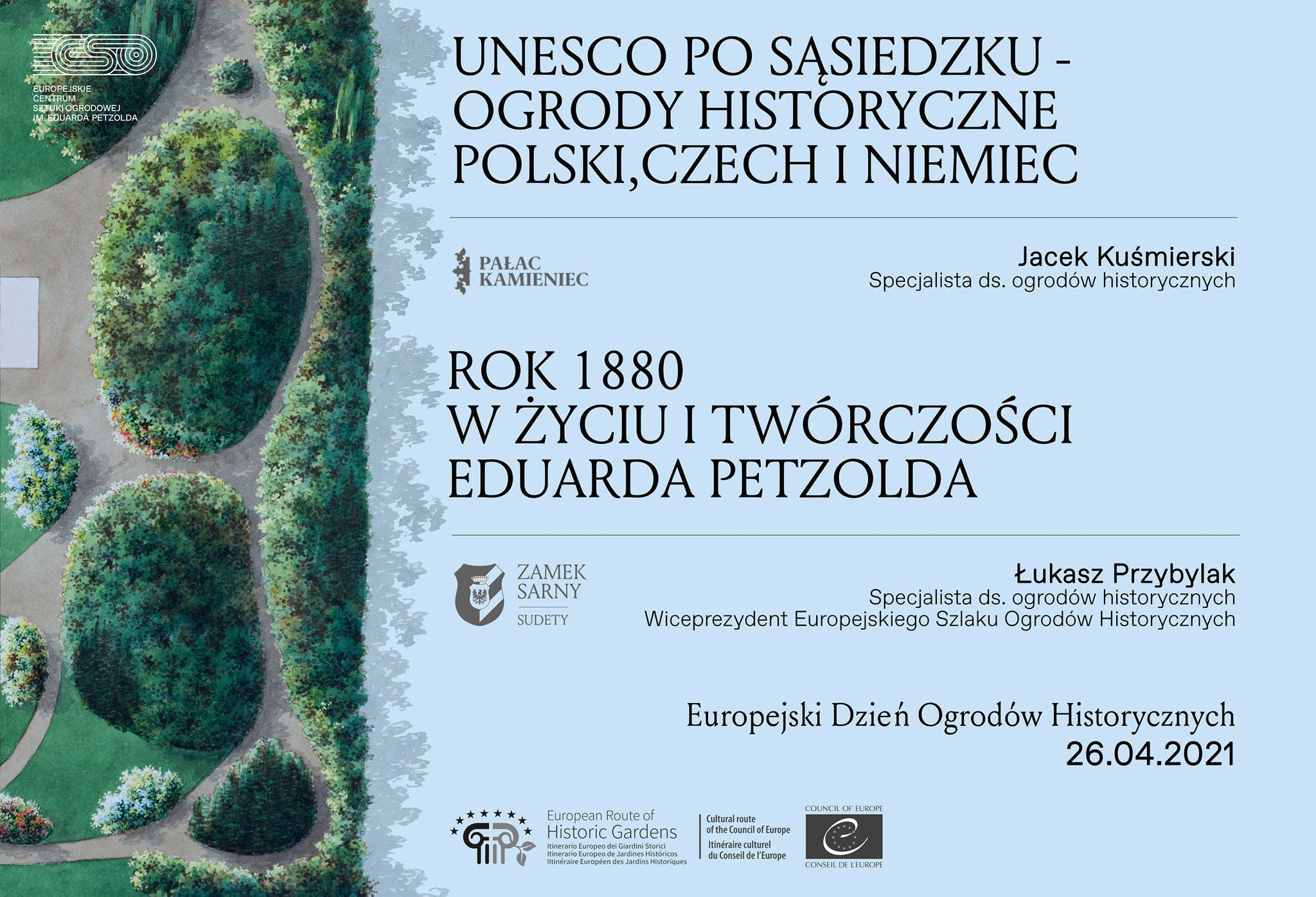 European Day of Historic Gardens 2021 Event Poster
